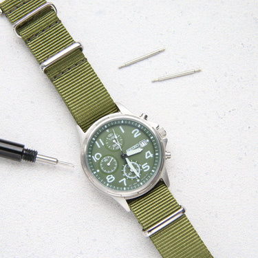 Classic Military Style Strap - Military Green